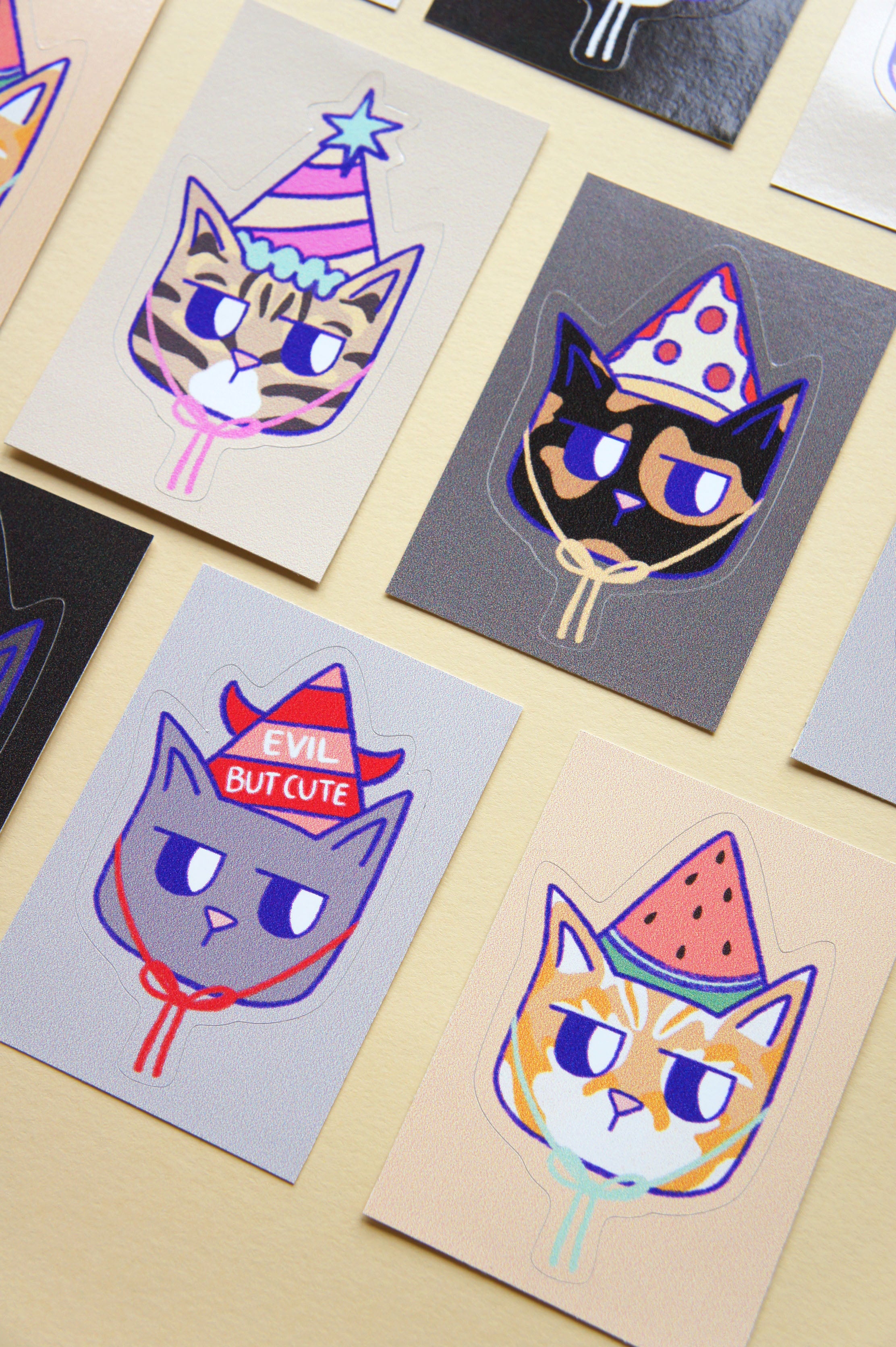 Cats with hats sticker pack
