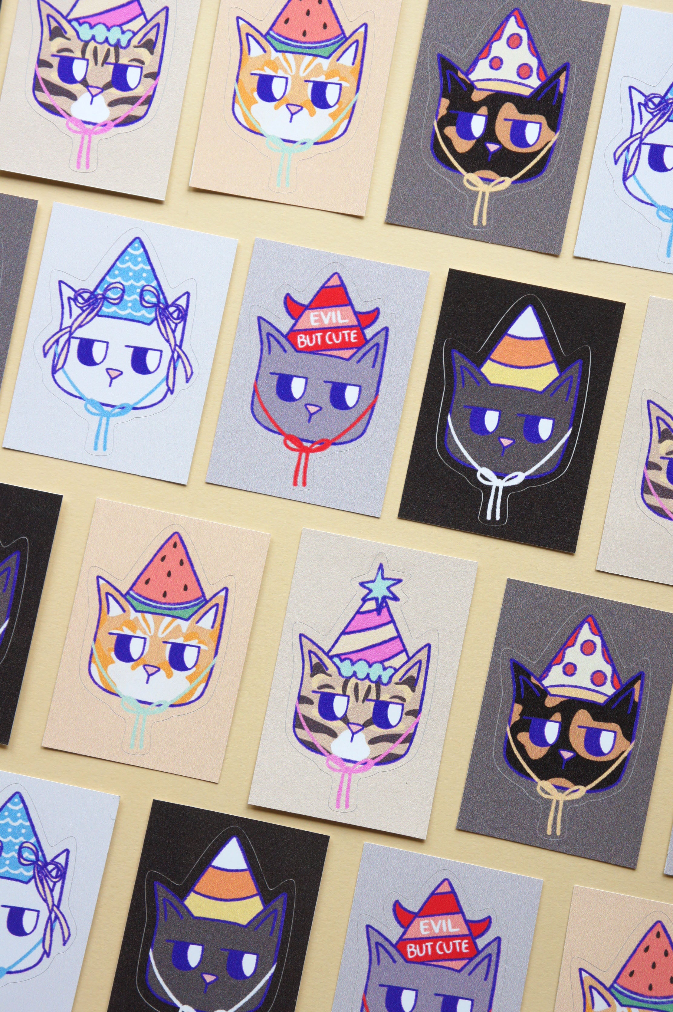 Cats with hats sticker pack