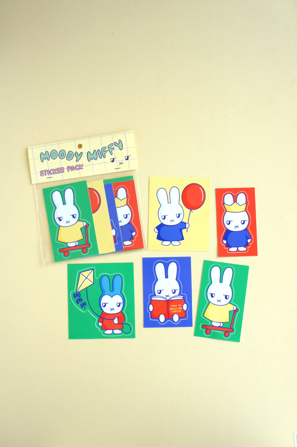 Moody Miffy sticker pack