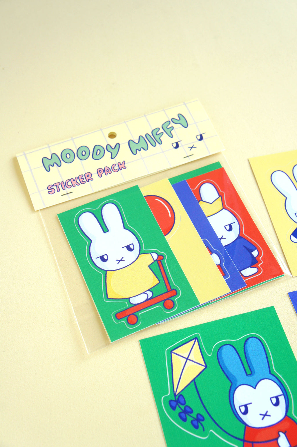 Moody Miffy sticker pack