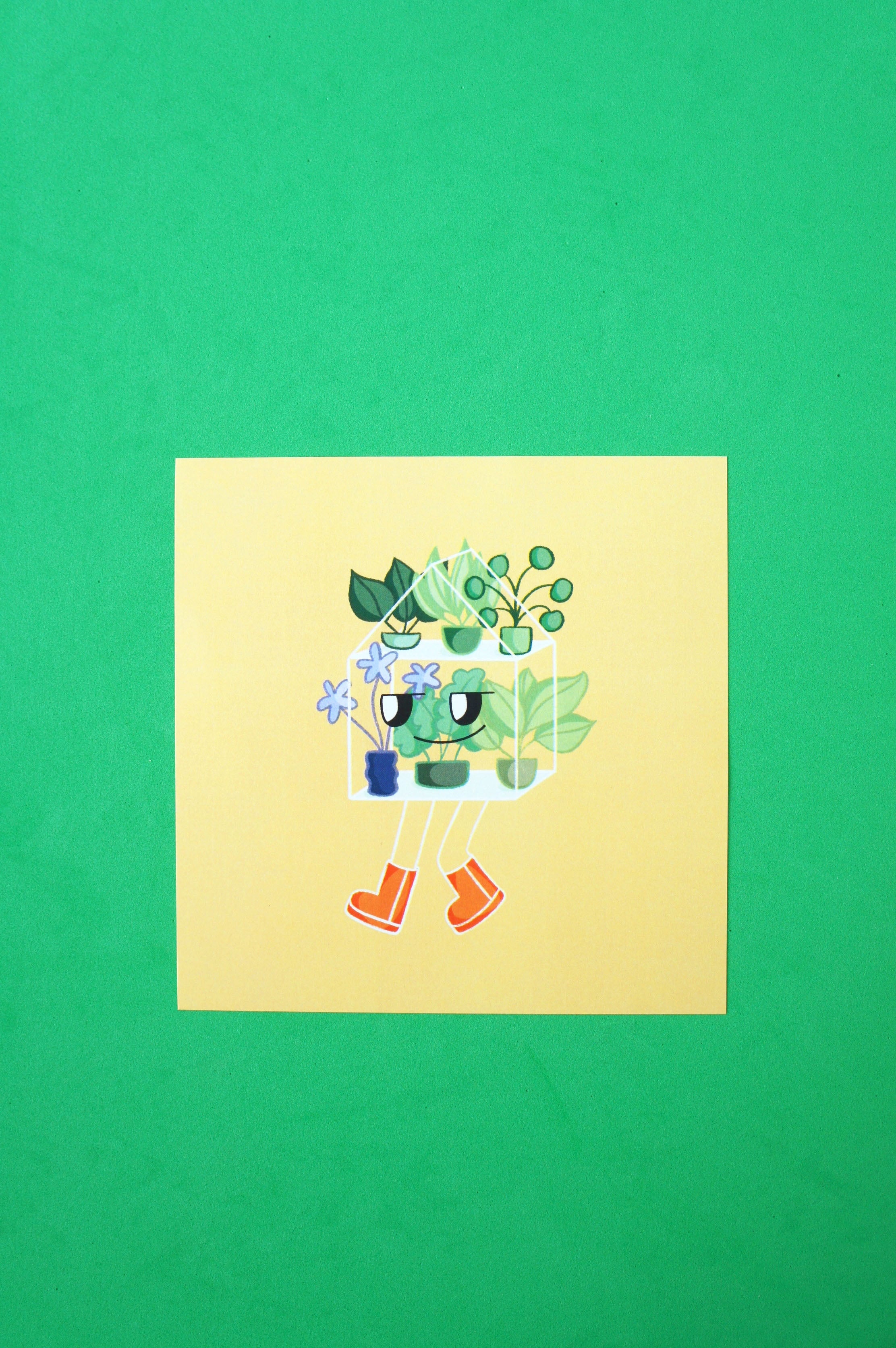 Greenhouse 15 x 15 cm print