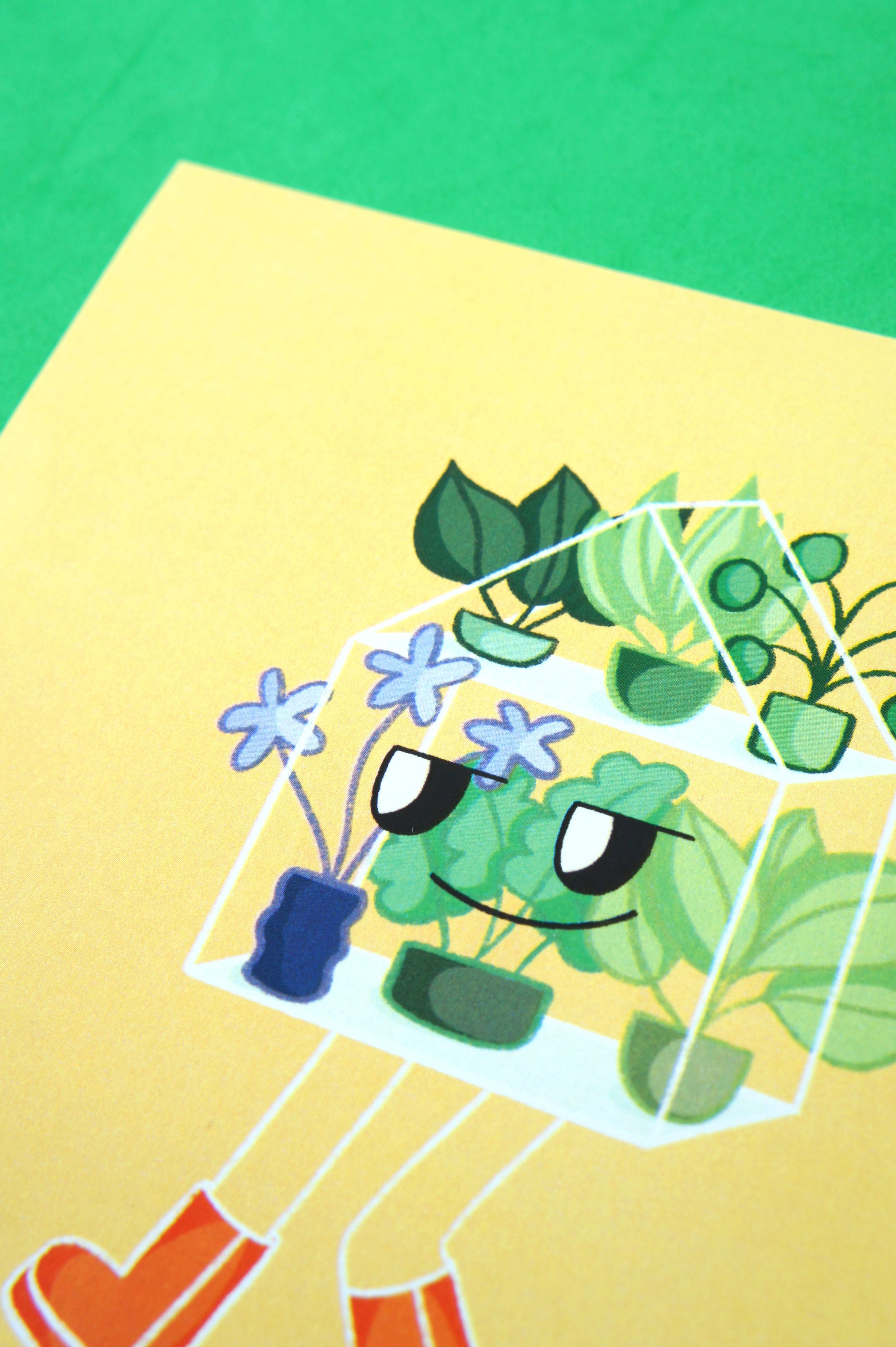 Greenhouse 15 x 15 cm print