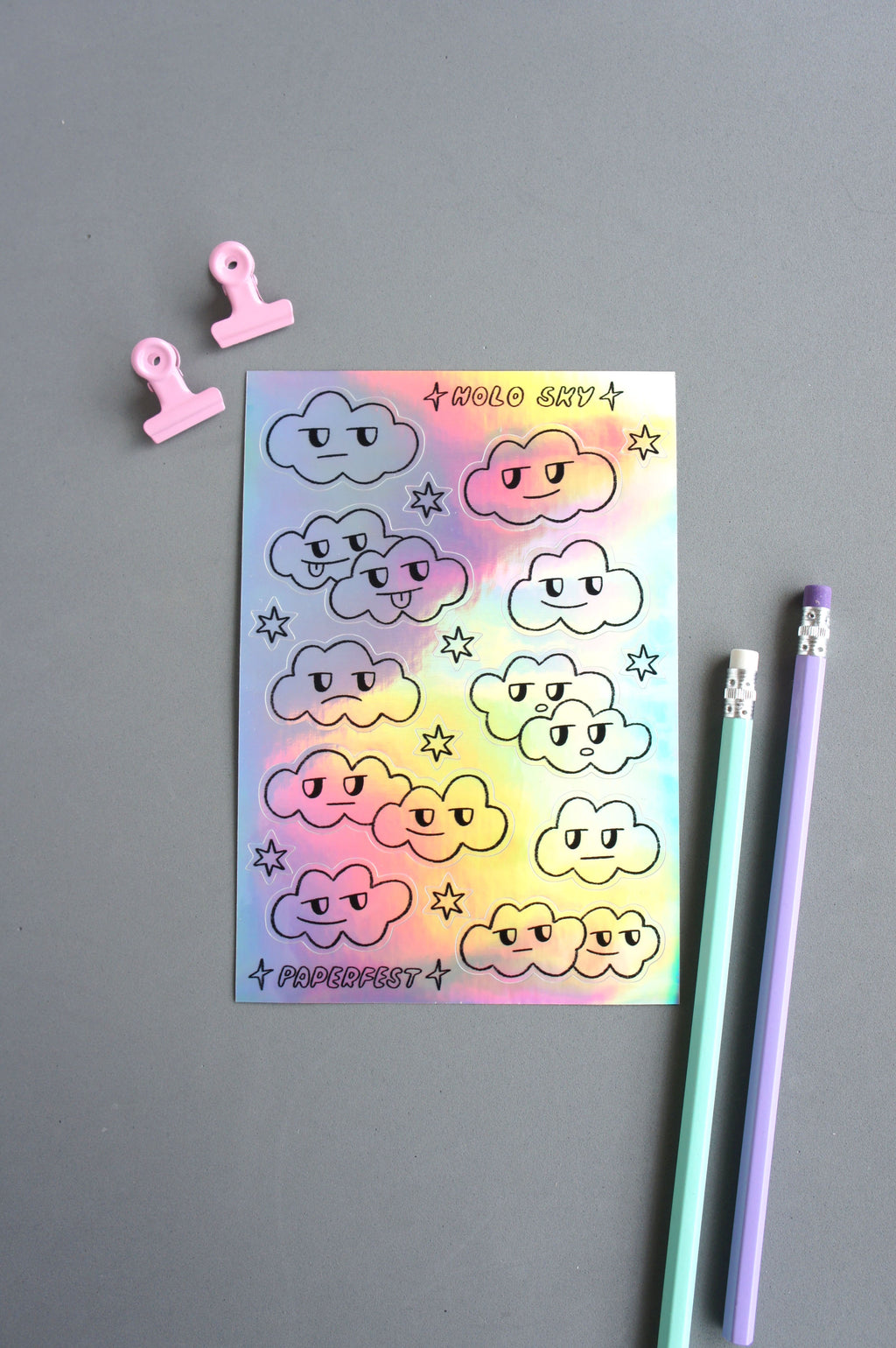 Holo Sky foglio adesivi olografico