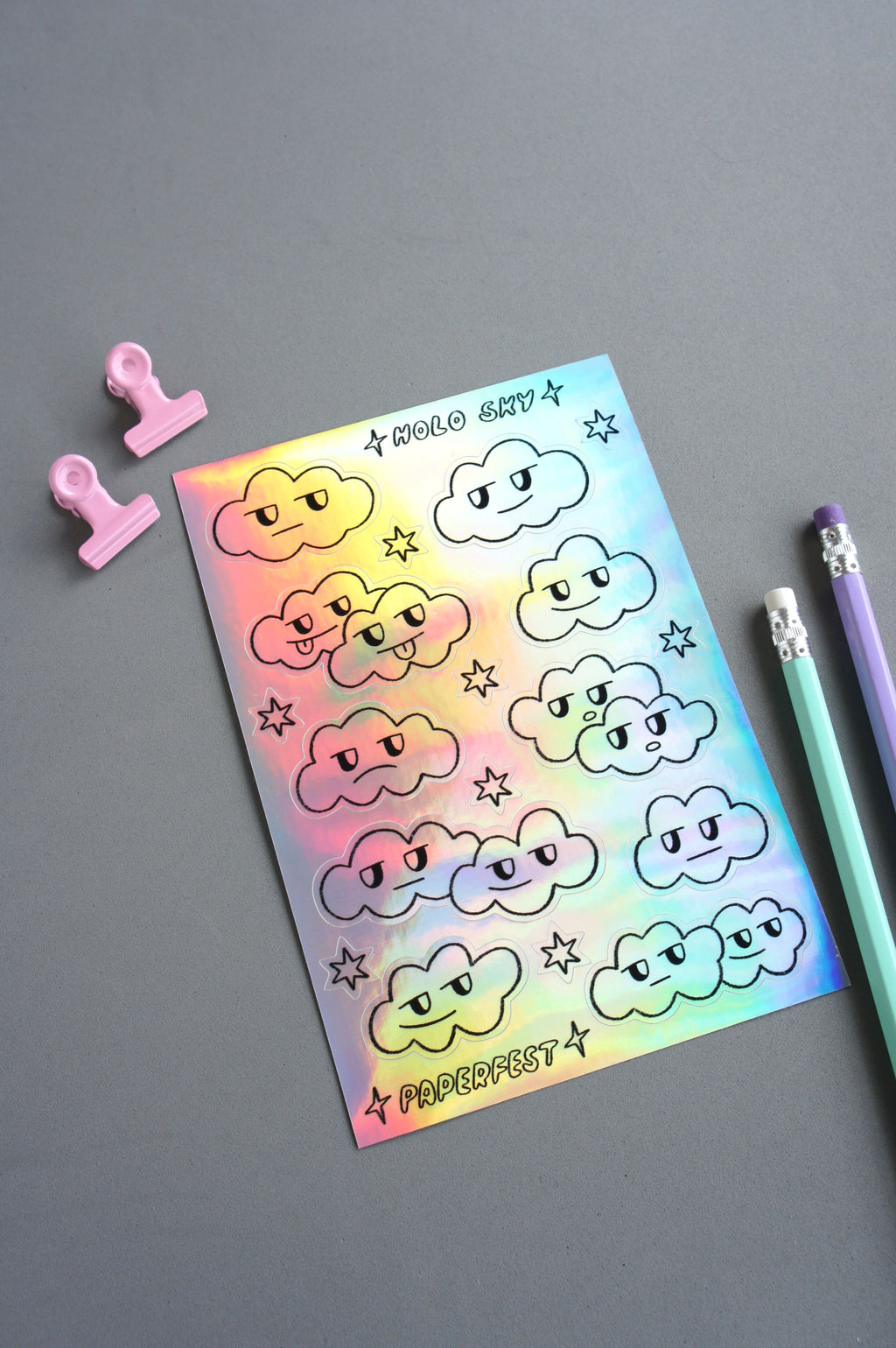 Holo Sky foglio adesivi olografico