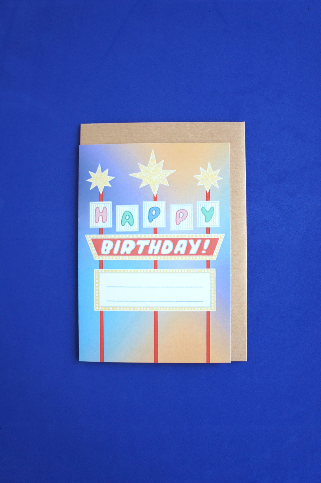 Insegna Las Vegas biglietto d'auguri personalizzabile