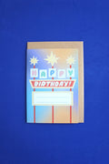 Insegna Las Vegas biglietto d'auguri personalizzabile