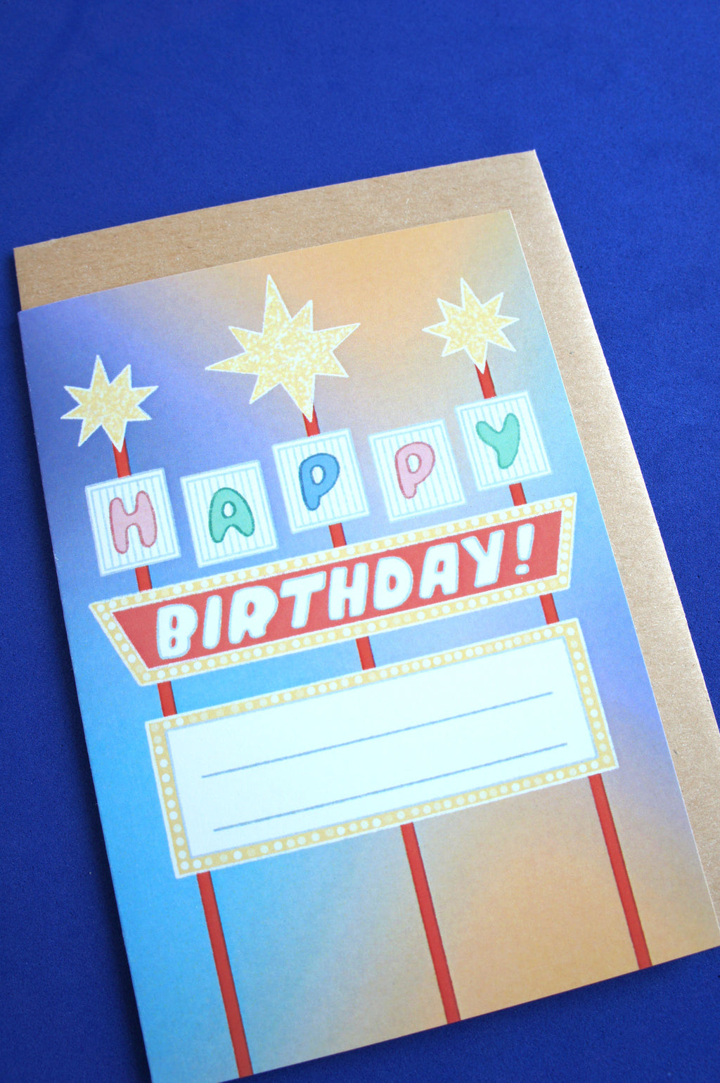 Insegna Las Vegas biglietto d'auguri personalizzabile
