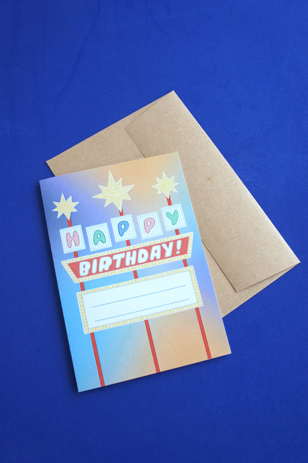 Insegna Las Vegas biglietto d'auguri personalizzabile