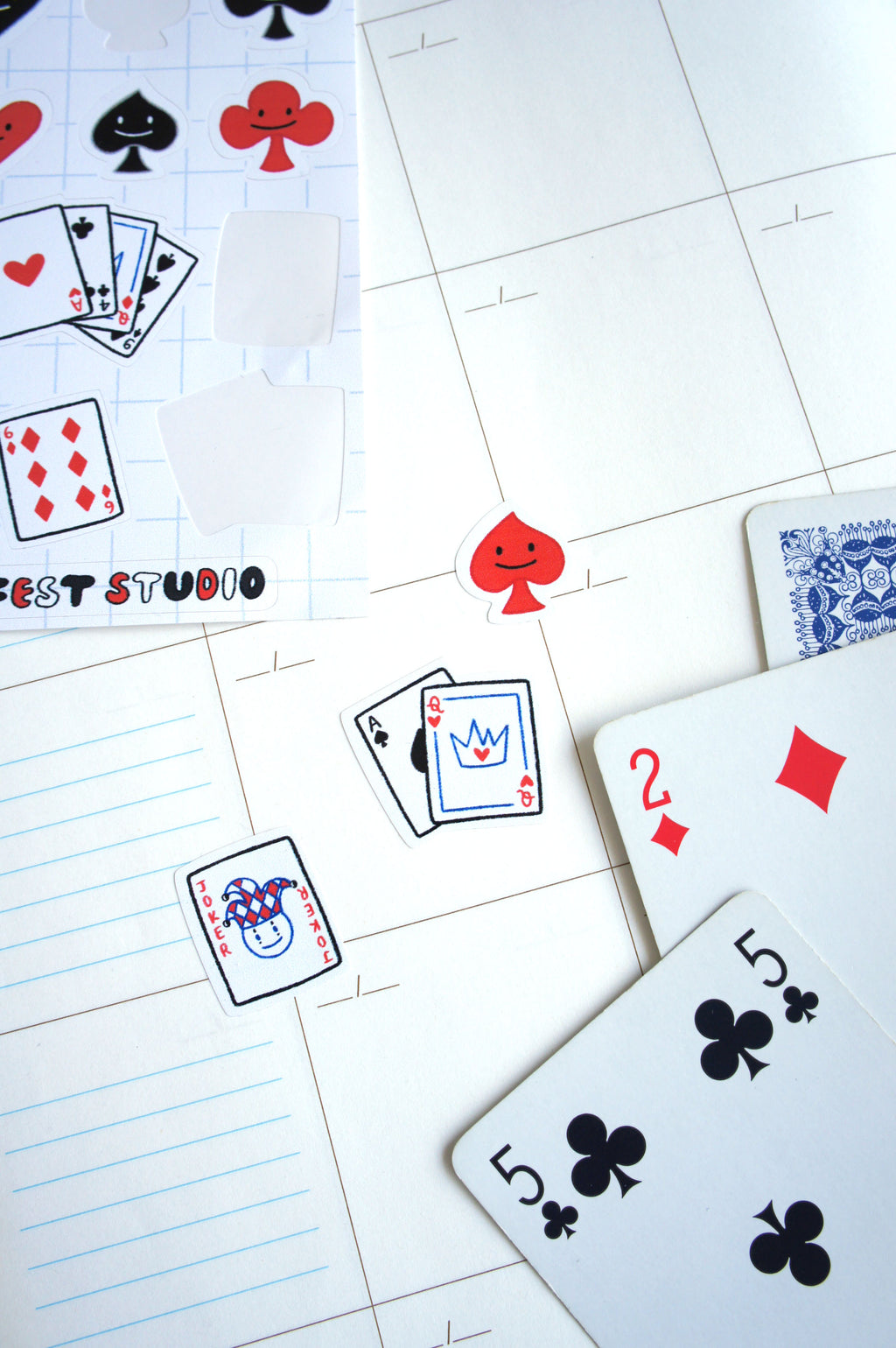 Card Game foglio adesivi A6