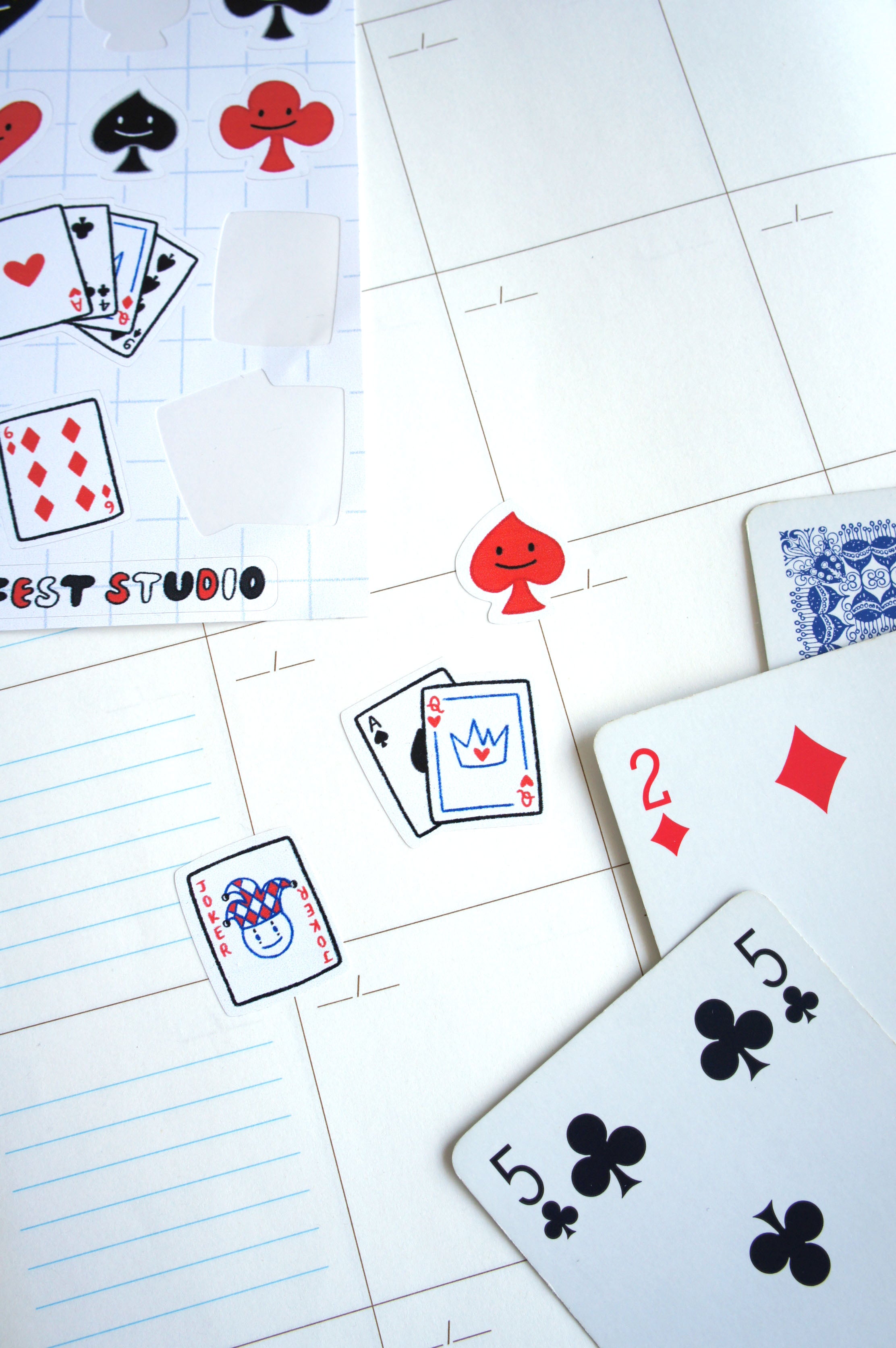 Card Game foglio adesivi A6