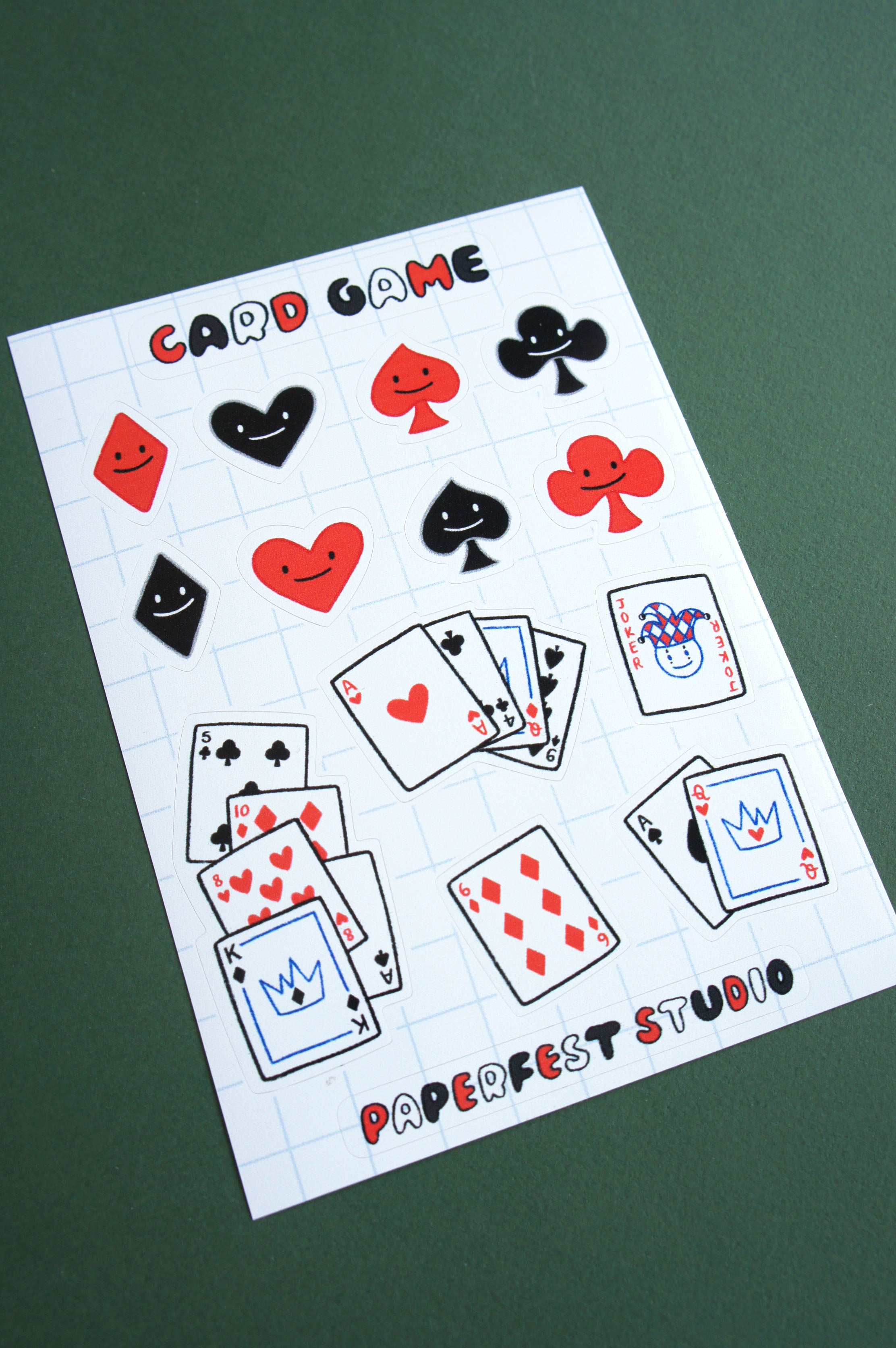 Card Game foglio adesivi A6