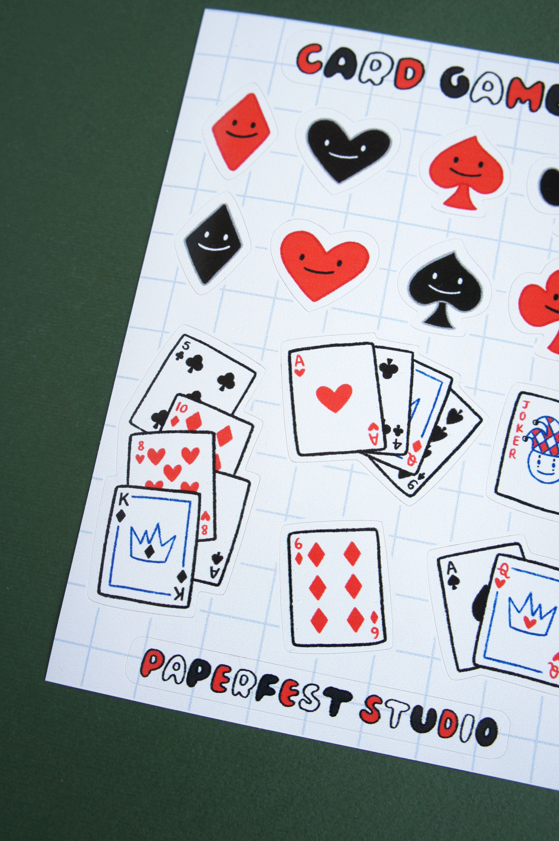 Card Game foglio adesivi A6