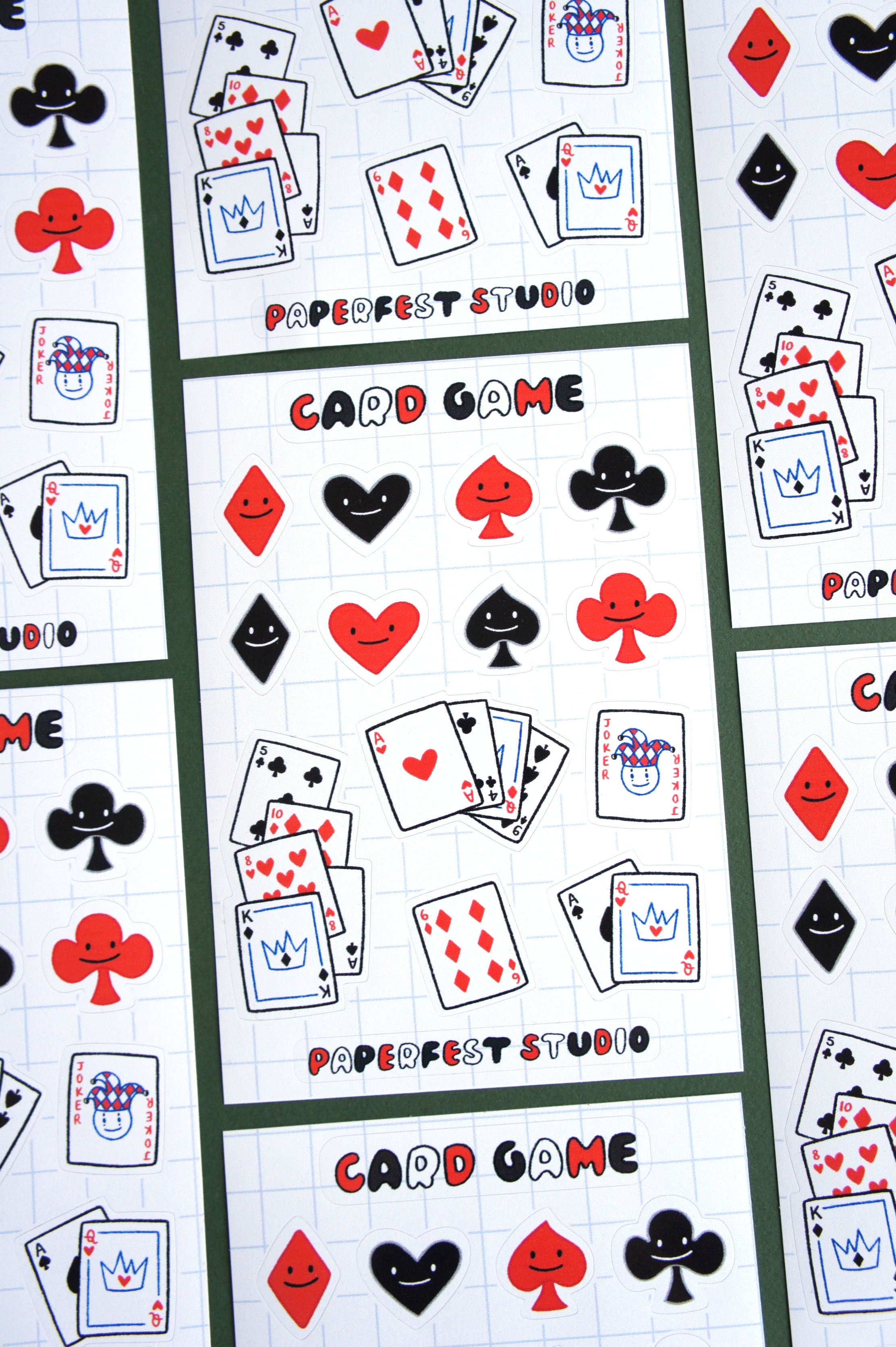 Card Game foglio adesivi A6