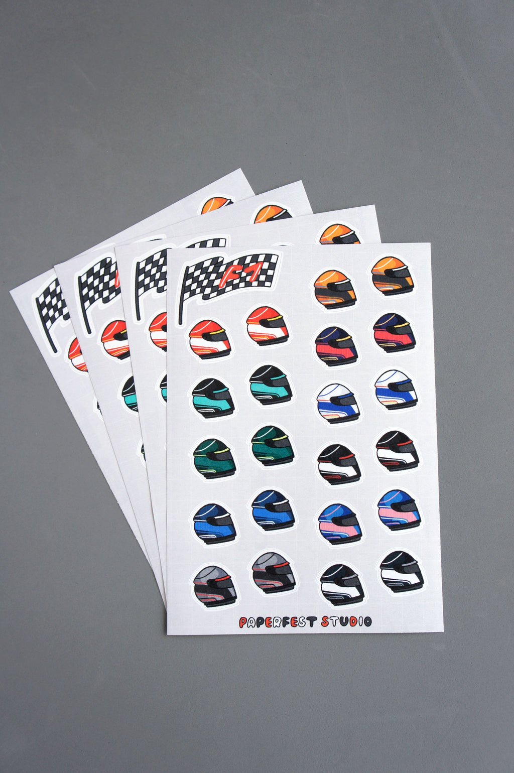 F1 2026 foglio adesivi A5