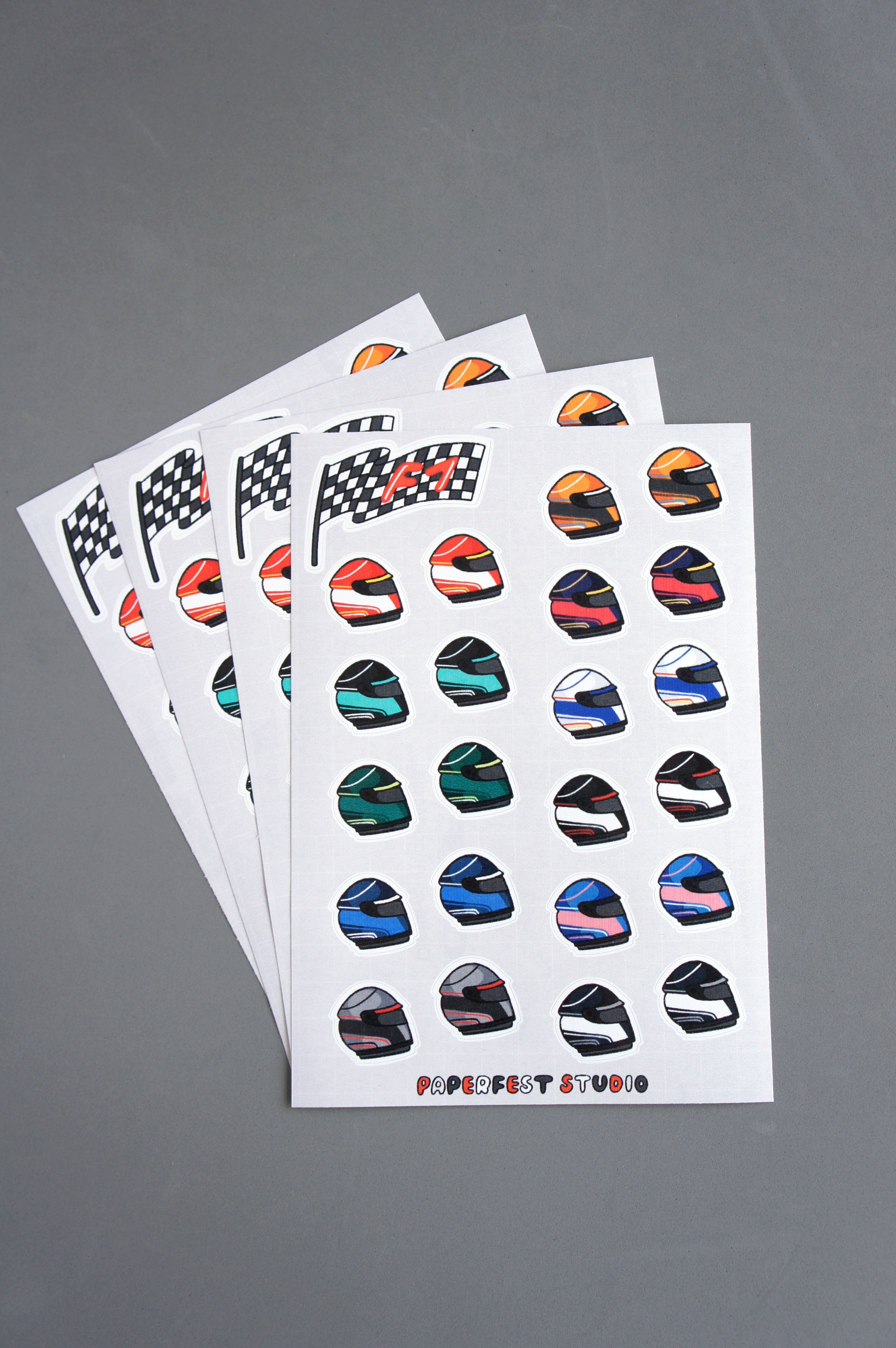 F1 2026 foglio adesivi A5