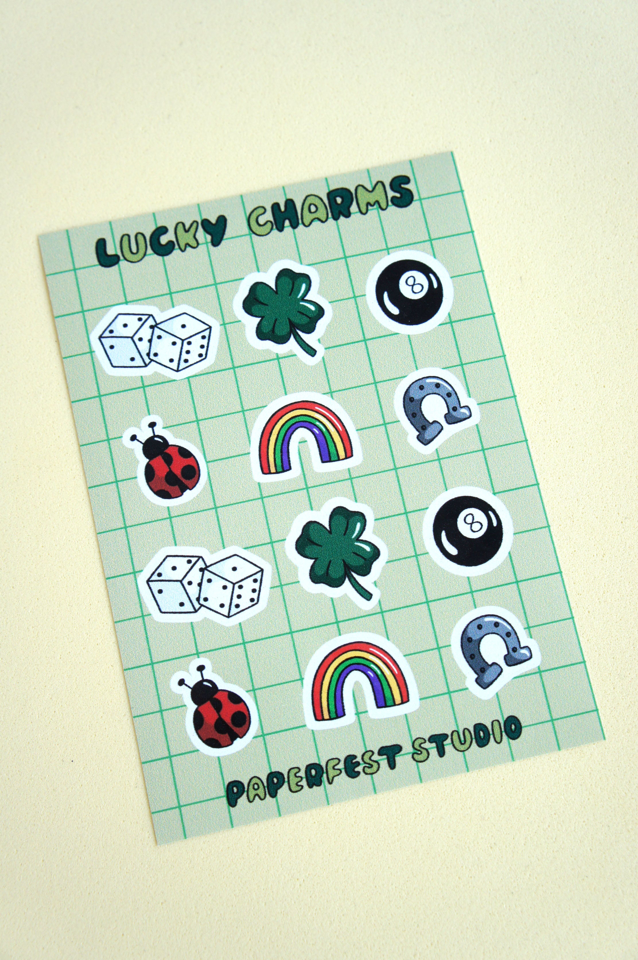 Lucky Charms foglio adesivi A6