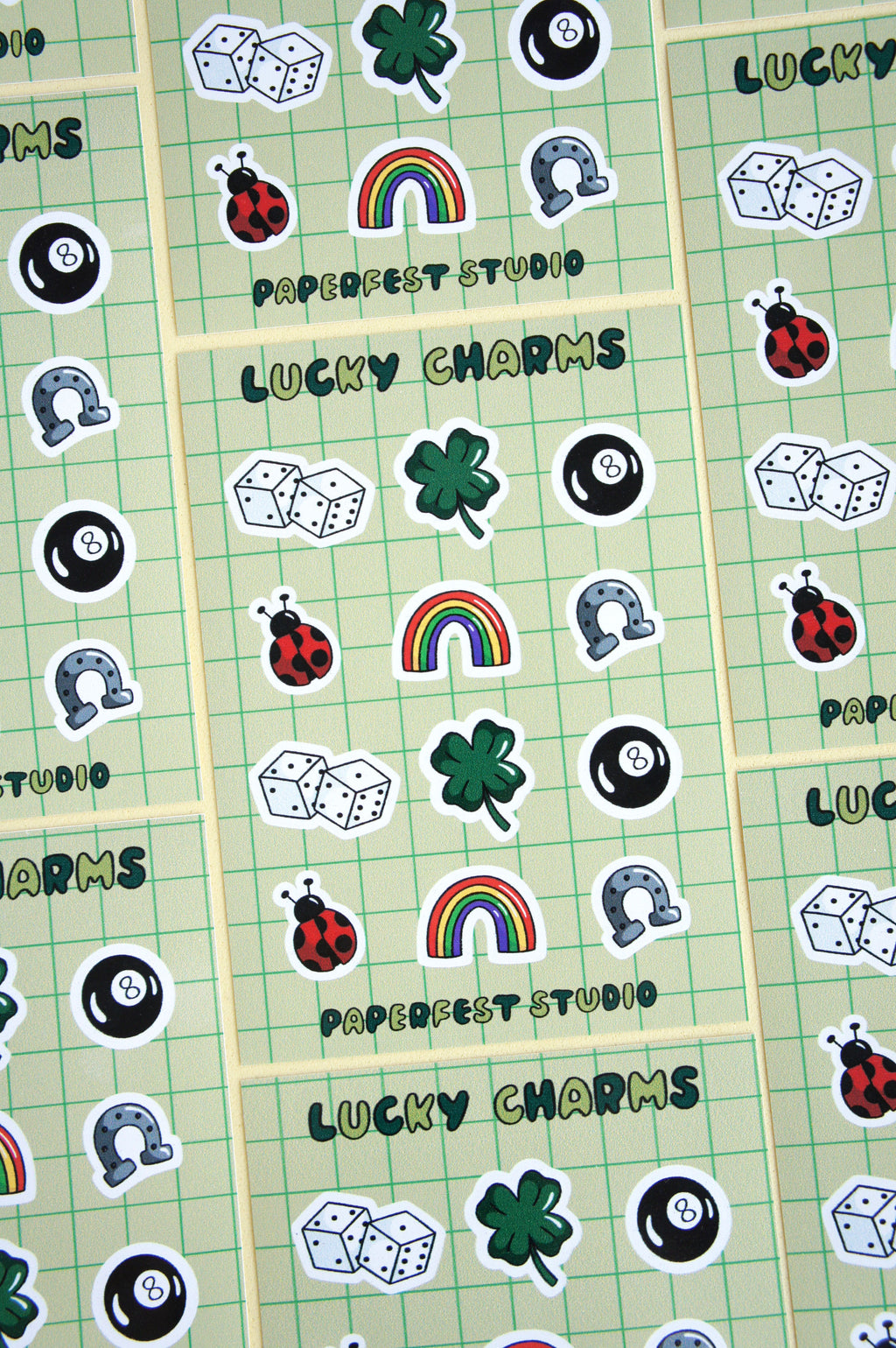 Lucky Charms foglio adesivi A6