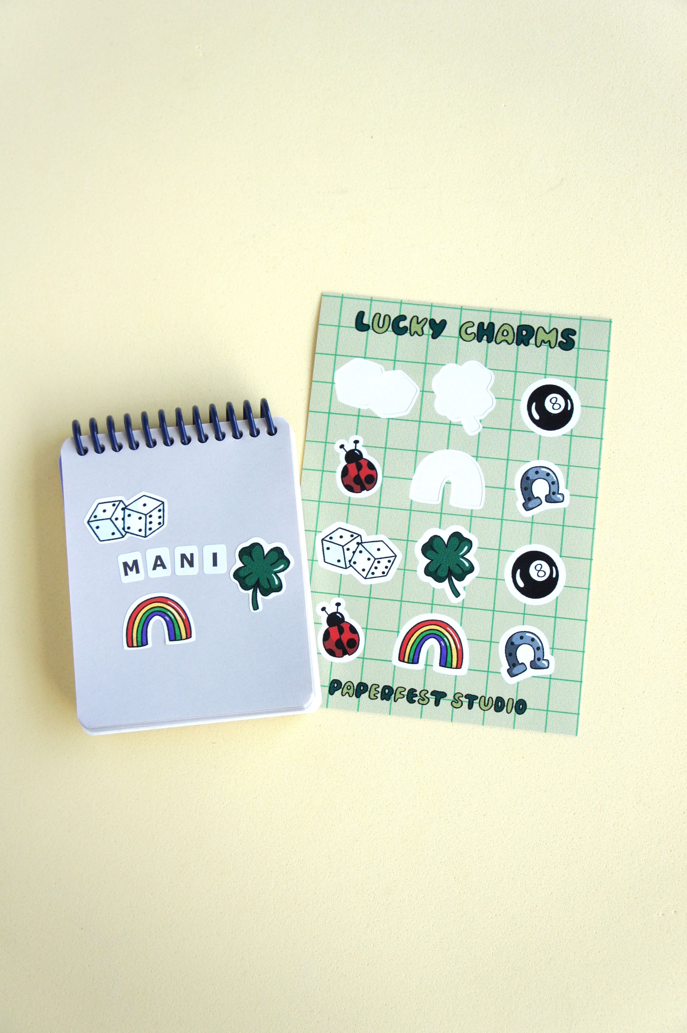 Lucky Charms foglio adesivi A6