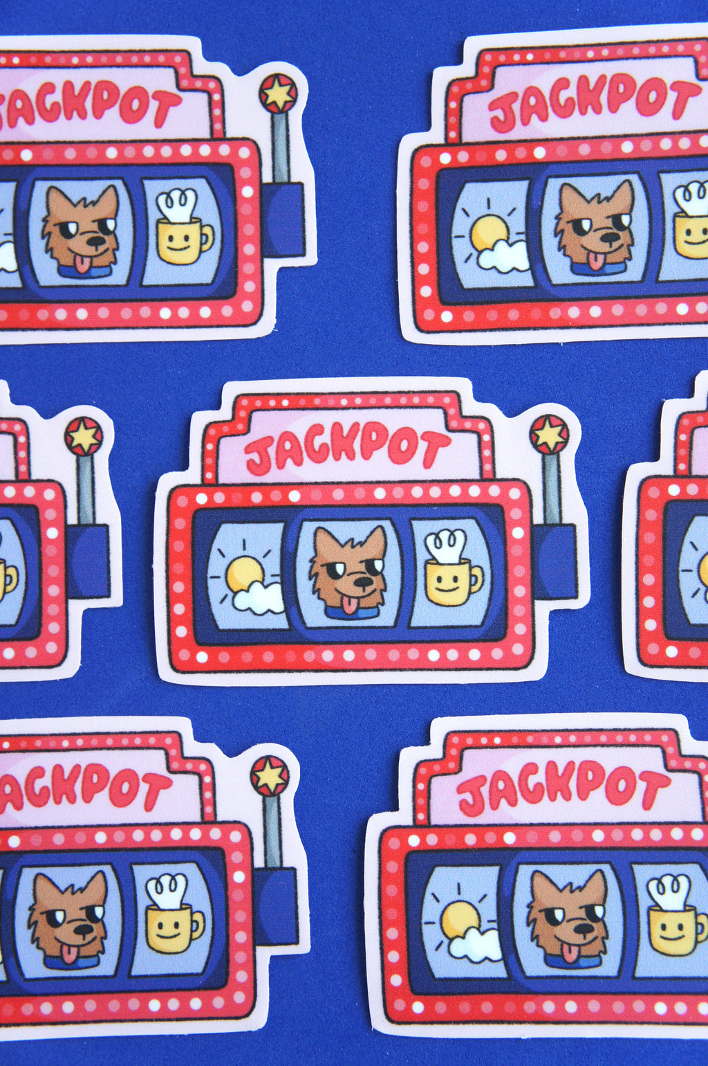 Cute Jackpot adesivi singoli