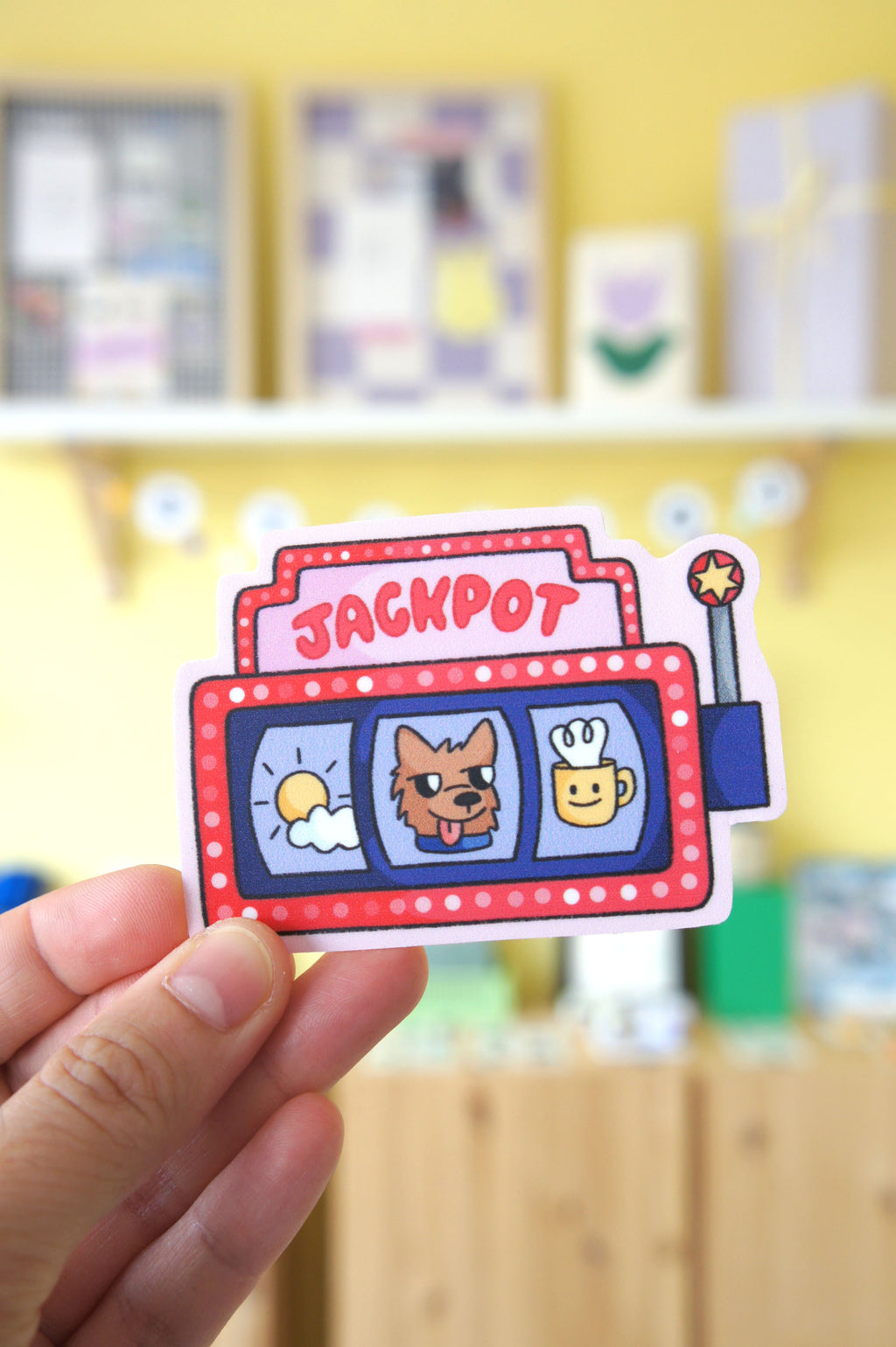 Cute Jackpot adesivi singoli